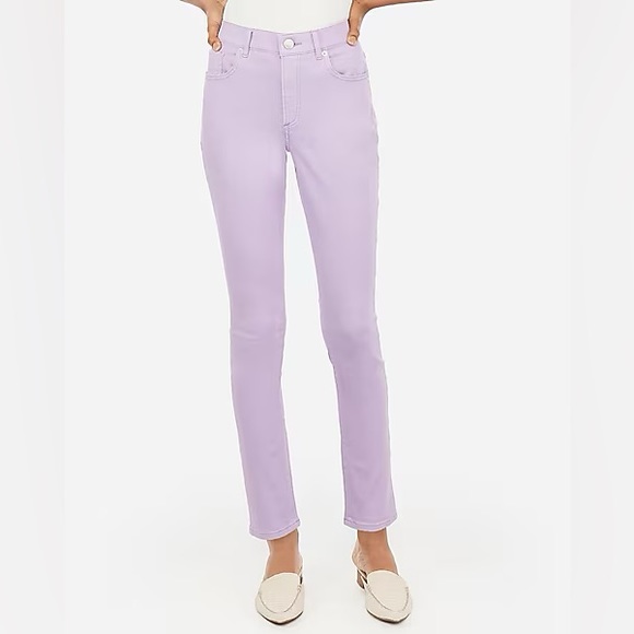 Express Denim - New with Tags Express High Waisted Lilac Legging Stretch - Size 0 Petite